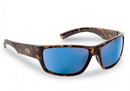 Flying Fisherman Matecumbe 7701 Sunglasses Tortoise Frame Smoke-Blue Mirror Lens