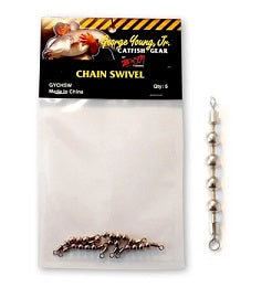 B'n'M Catfish Gear Chain Swivels 5ct