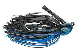 Strike King Hack Attack Fluro Jig 1/2oz Black/Blue