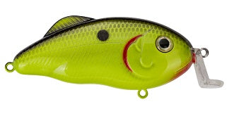 Strike King Hybrid Hunter Jr - 1-2 3" Chartreuse Black Back