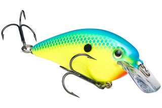 Strike King Square Bill 7/16oz Powder Blue Back Chartreuse