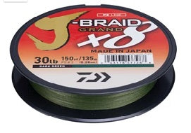 Daiwa J-Braid X8 Grand 150yd Dark Green