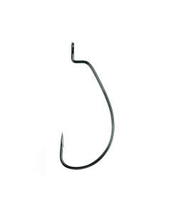 Eagle Claw Lazer Wide Gap Worm Hook Platinum Black 6ct