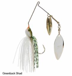 Z-Man SlingBladeZ Power Finesse Double Willow Spinnerbait 3/8 oz. Greenback Shad