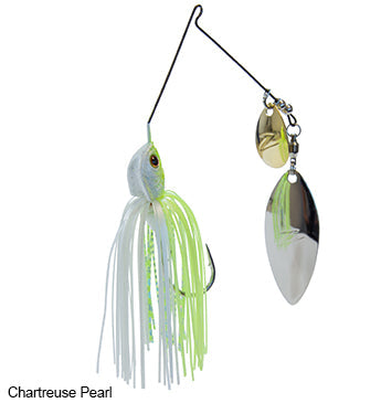 Z-Man SlingbladeZ Willow Colorado Spinnerbait 1/2 oz. Chartreuse Pearl