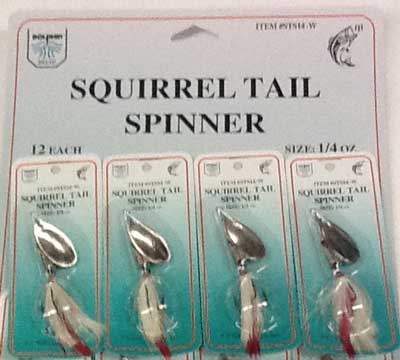 FJ Neil Squirrel Tail Spinners