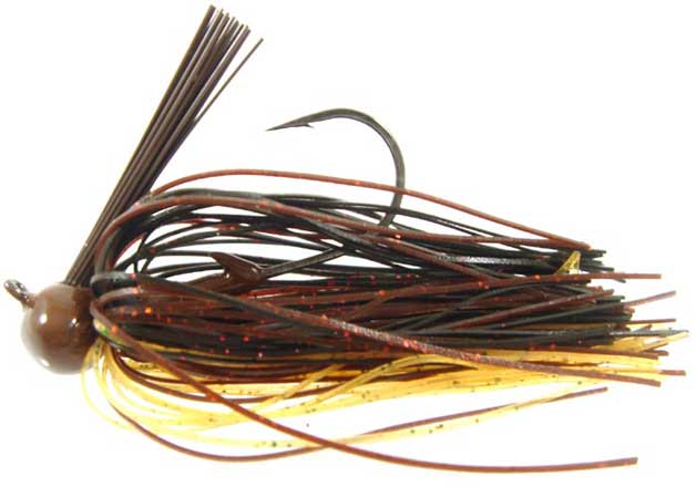 Strike King Football Jig 3-4oz Black-Brown-Amber