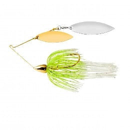 War Eagle Spinnerbait Gold Frame DW 1-2 White Chartreuse