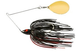 War Eagle Night Time Spinnerbait 1-2oz  GLD Black Red