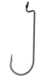 VMC Worm Hook Black Nickel Size 2-0