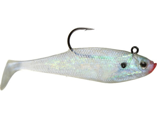 Storm WildEye Swim Shad 2" 1-8oz 3ct  Pearl