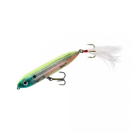 Heddon Super Spook Jr Feathered 3.5" 1/2oz Okie Shad