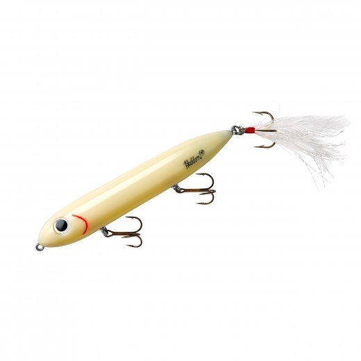 Heddon Super Spook Feathered 5" 7/8oz Bone