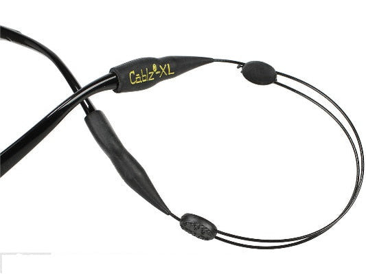 Cablz Zipz Adjustable Eyeglass Retainer - Black