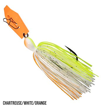 Z-Man Big Blade Chatterbait 1/2 oz. Chartreuse-White-Orange